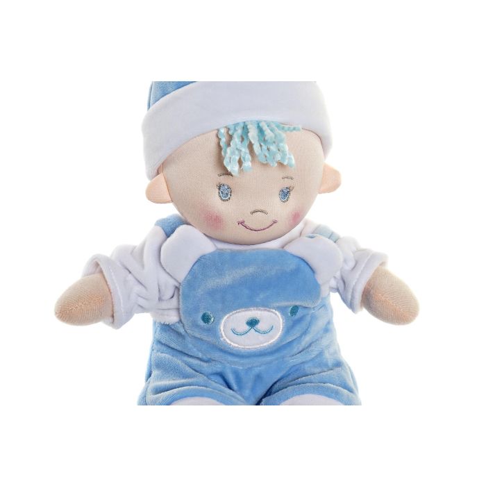 Peluche Baby DKD Home Decor Rosa Azul 15 x 20 x 18 cm (6 Unidades) 2