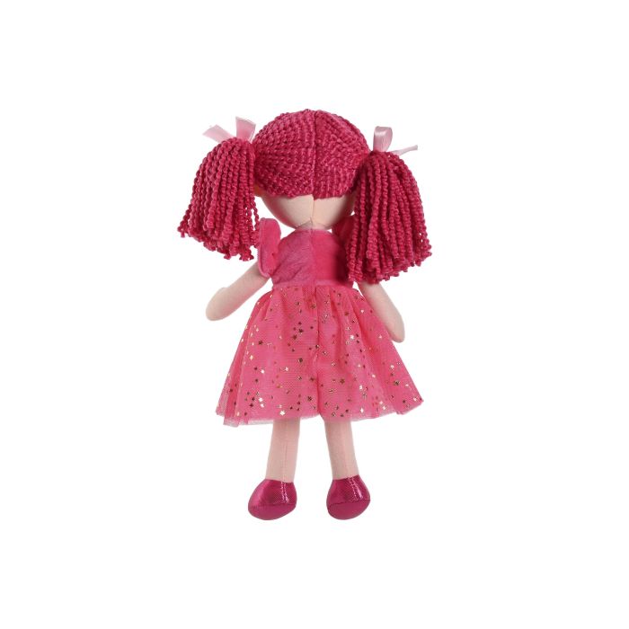 Muñeca Kids DKD Home Decor Fucsia Lila 10 x 30 x 20 cm (6 Unidades) 3