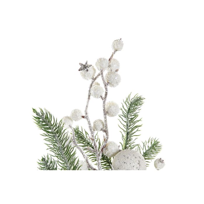 Rama Navidad Tradicional DKD Home Decor Verde Blanco 8 x 75 x 23 cm (6 Unidades) 2