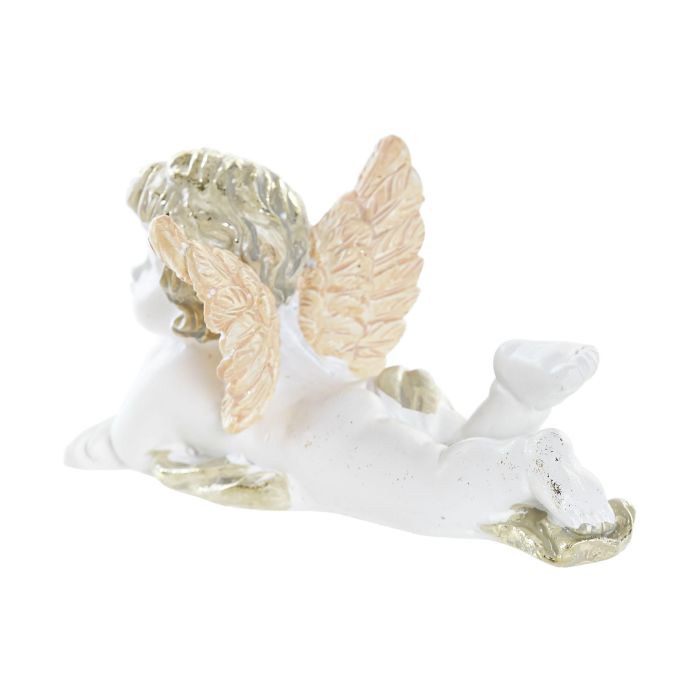 Figura Navidad Tradicional DKD Home Decor Blanco 9.5 x 6 x 12.5 cm (6 Unidades) 2