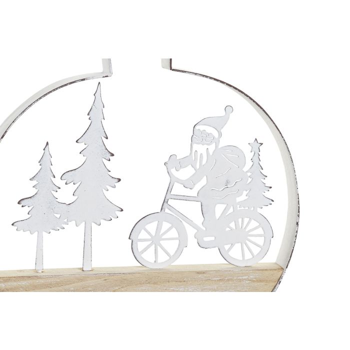 Decoracion Colgante Navidad Alpina DKD Home Decor Blanco Natural 2 x 15 x 14.5 cm (6 Unidades) 2