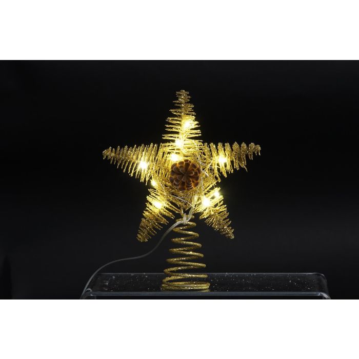 Estrella Navidad Alpina DKD Home Decor Dorado 5 x 20 x 18 cm (6 Unidades) 1