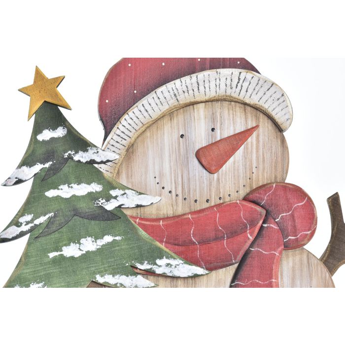 Decoracion Navidad Tradicional DKD Home Decor Natural Rojo 2.5 x 46.5 x 32 cm (6 Unidades) 2