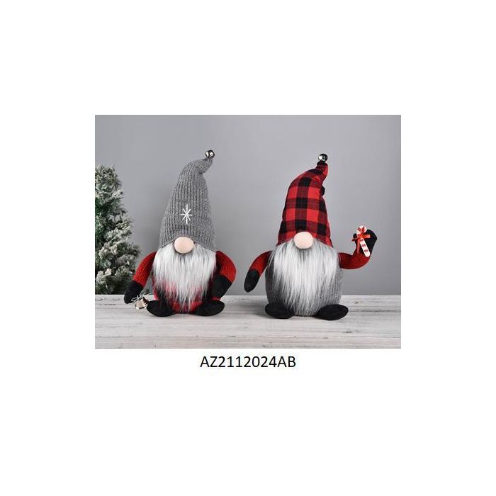 Figura Navidad Alpina DKD Home Decor Rojo Negro 15 x 38 x 25 cm (6 Unidades)