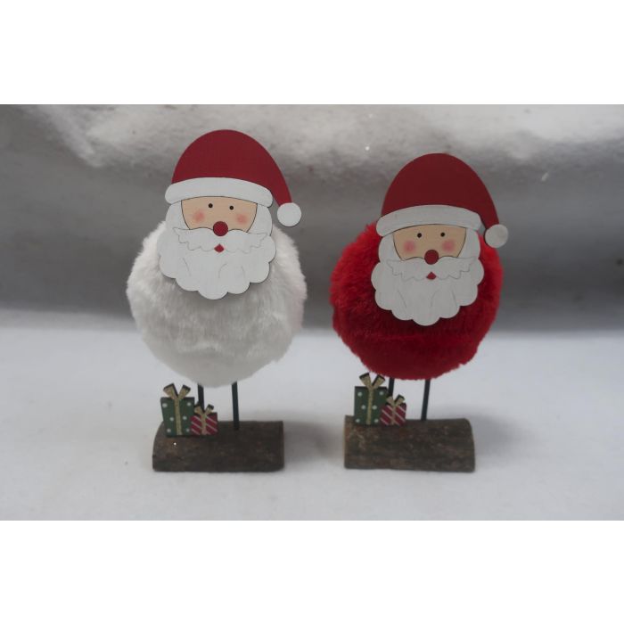 Figura Navidad Tradicional DKD Home Decor Blanco Rojo 4.5 x 21 x 8 cm (6 Unidades)