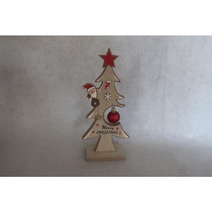 Decoracion Navidad Tradicional DKD Home Decor Natural Rojo 5 x 25 x 11 cm (6 Unidades)
