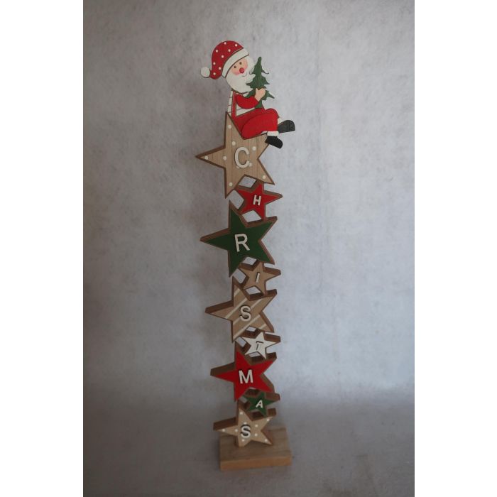 Decoracion Navidad Tradicional DKD Home Decor Rojo Verde 5 x 49 x 9 cm (6 Unidades)