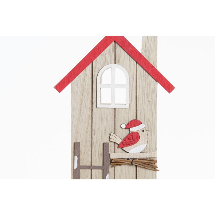 Decoracion Navidad Tradicional DKD Home Decor Natural Rojo 5 x 30 x 13 cm (6 Unidades) 1