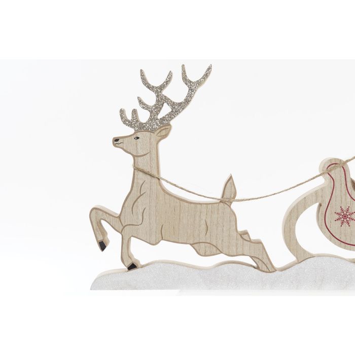 Figura Navidad Tradicional DKD Home Decor Natural Rojo 2.5 x 22.5 x 39 cm (6 Unidades) 1