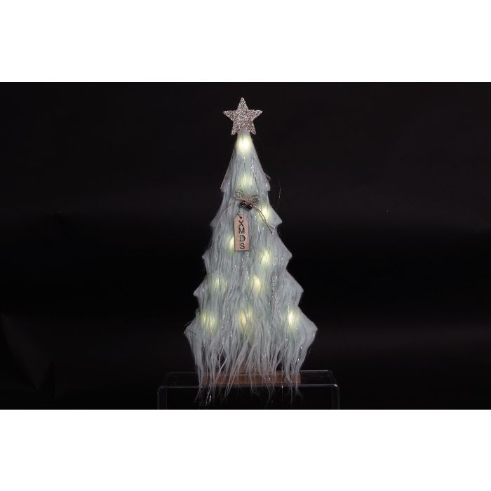 Arbol Navidad Alpina DKD Home Decor Beige Rosa 6 x 40 x 19 cm (6 Unidades) 1