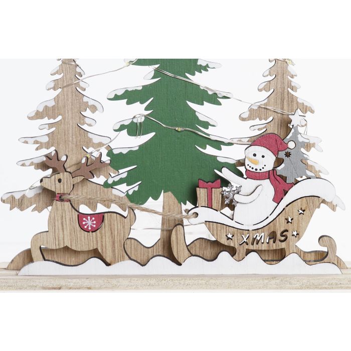 Decoracion Navidad Alpina DKD Home Decor Verde Rojo 5 x 16 x 20 cm (6 Unidades) 3
