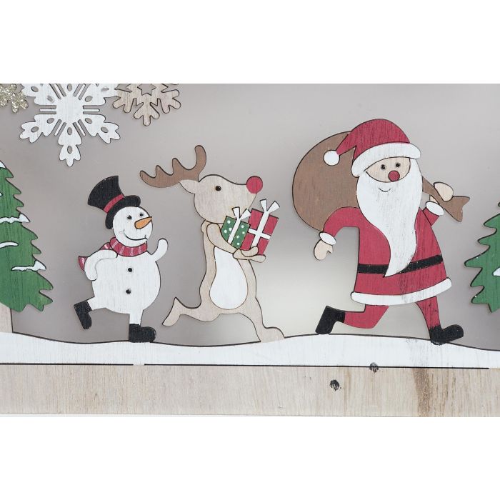 Decoracion Luminosa Navidad Tradicional DKD Home Decor Natural Rojo 3 x 18 x 28 cm (6 Unidades) 3