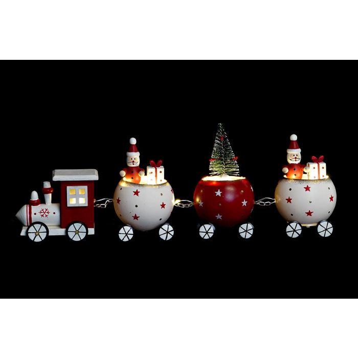 Figura Navidad Fantasia DKD Home Decor Rojo Blanco 6 x 11 x 29 cm (6 Unidades) 1