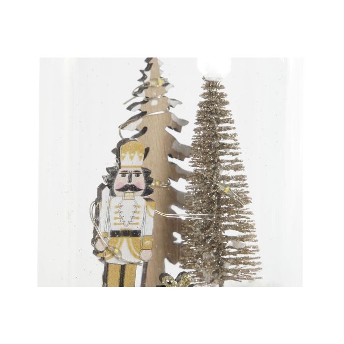 Decoracion Luminosa Navidad Alpina DKD Home Decor Natural 9 x 15 x 9 cm (6 Unidades) 3