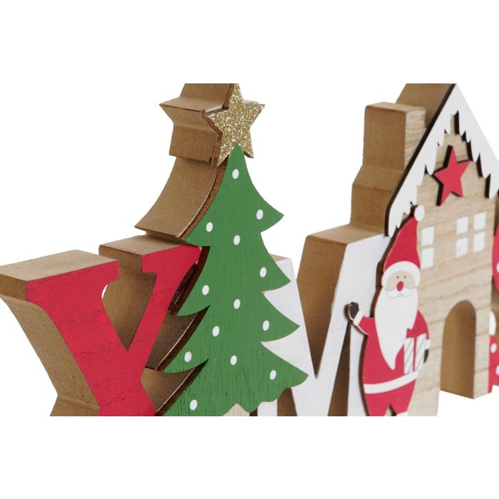 Decoracion Navidad Tradicional DKD Home Decor Rojo Verde 2 x 15 x 30 cm (6 Unidades) 1