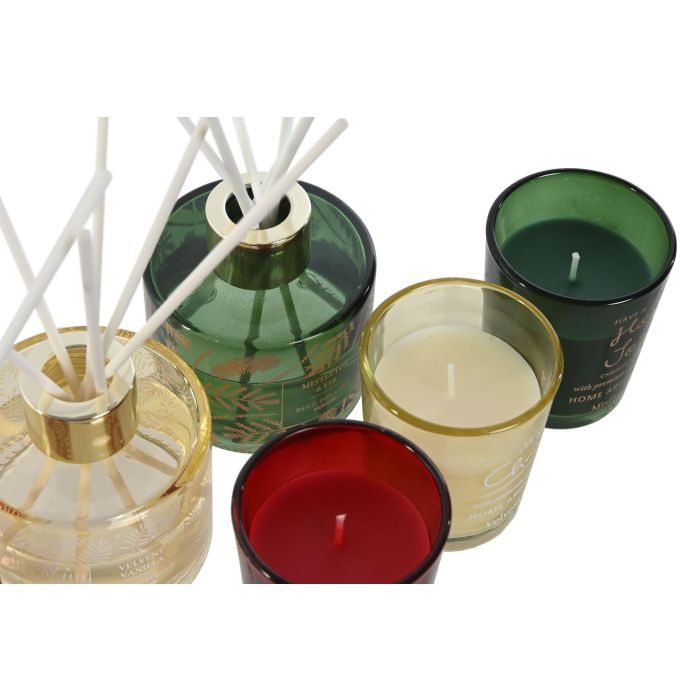 Ambientador Navidad Tradicional DKD Home Decor Verde Rojo 9.5 x 22.5 x 9.5 cm Set de 2 (6 Unidades) 2