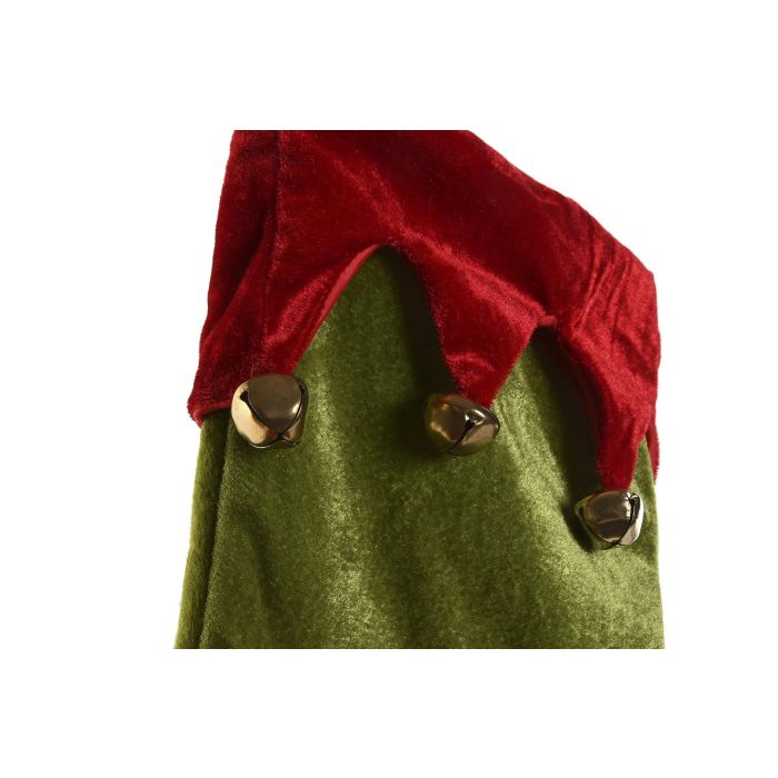 Calcetin Navidad Tradicional DKD Home Decor Rojo Verde 5 x 56 x 35 cm (6 Unidades) 1