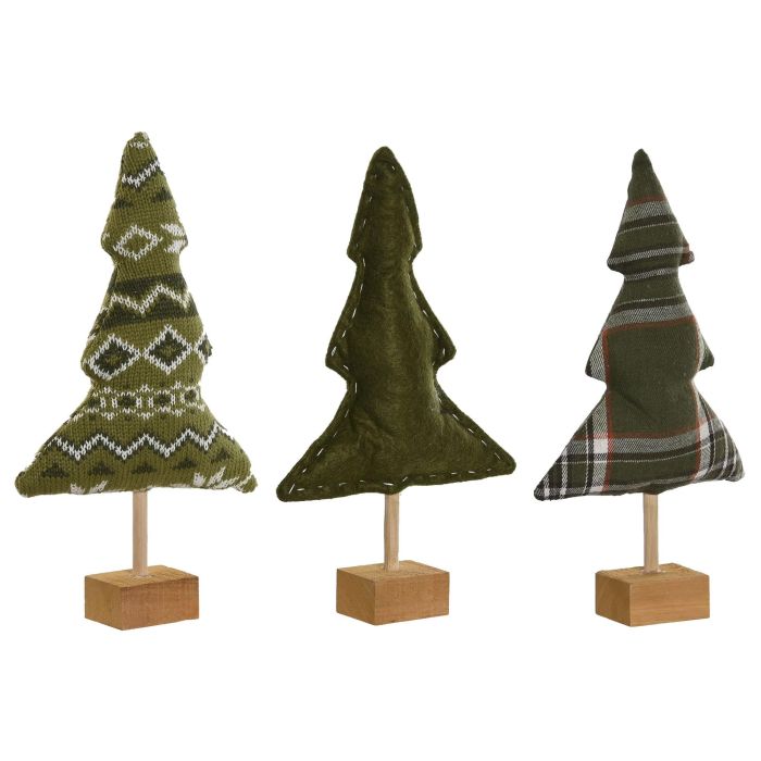 Decoracion Navidad Alpina DKD Home Decor Verde 5 x 27 x 14 cm (6 Unidades)