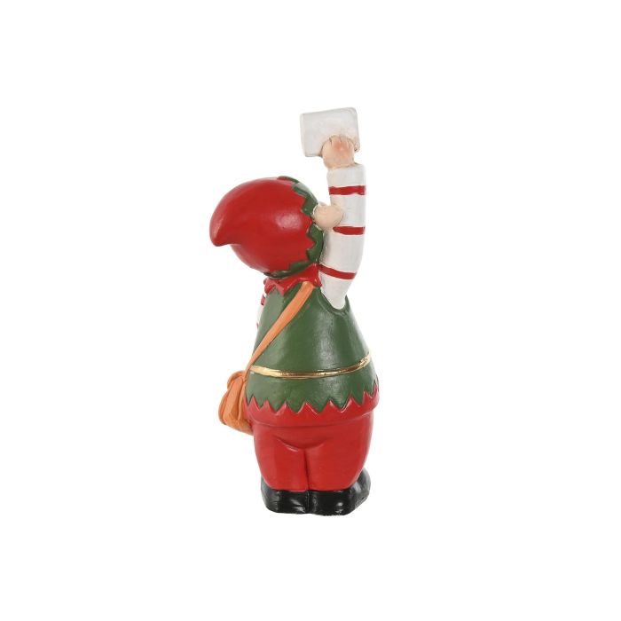 Figura Navidad Tradicional DKD Home Decor Verde Rojo 10 x 25 x 10 cm (6 Unidades) 2