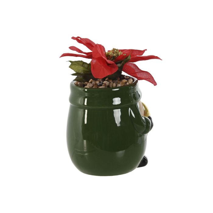 Planta Navidad Tradicional DKD Home Decor Verde Rojo 10 x 15 x 9.5 cm (6 Unidades) 2