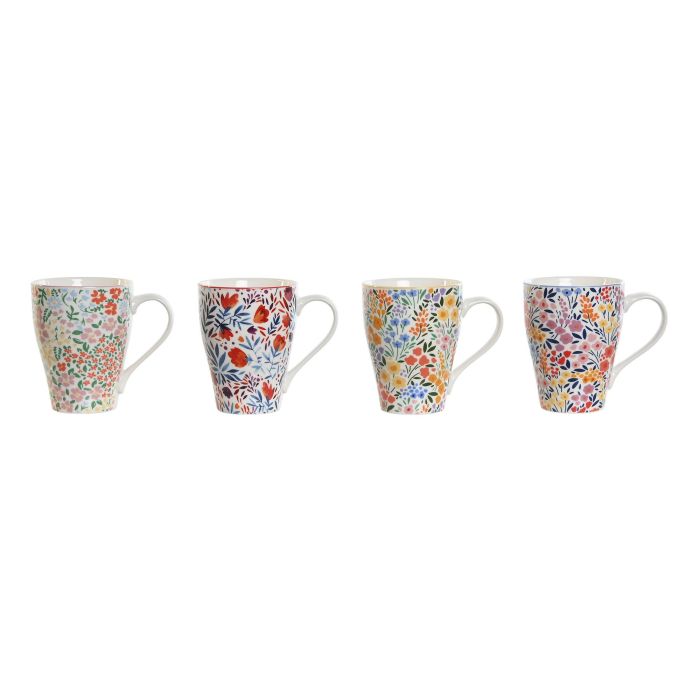 Mug Shabby DKD Home Decor Multicolor 8.5 x 11 x 12 cm (6 Unidades)