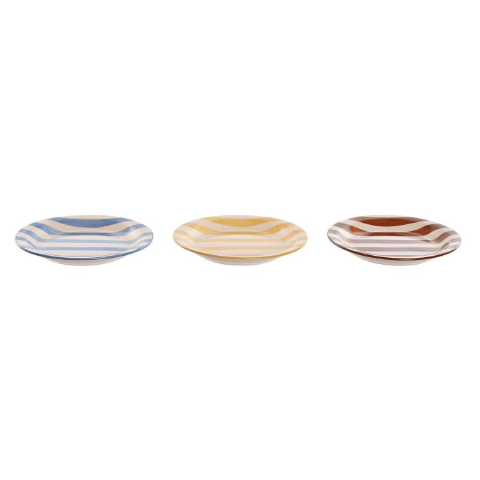 Plato Mediterraneo DKD Home Decor Azul Amarillo 18.5 x 2.5 x 18.5 cm (6 Unidades) 3