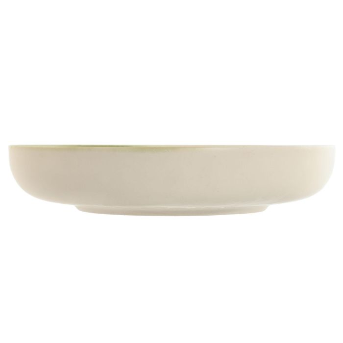 Plato Oriental DKD Home Decor Verde Blanco 22 x 4.3 x 22 cm (6 Unidades) 3