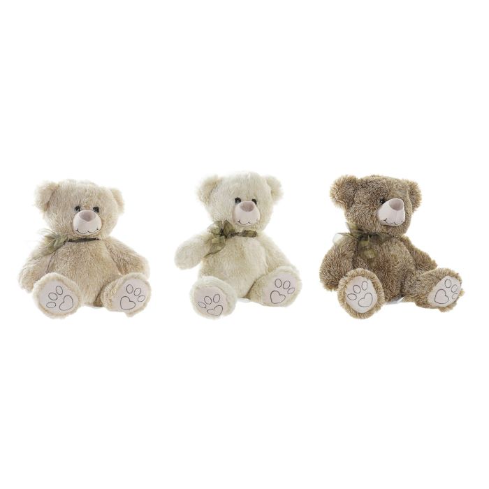 Peluche Baby DKD Home Decor Beige Marron 26 x 30 x 28 cm (6 Unidades)