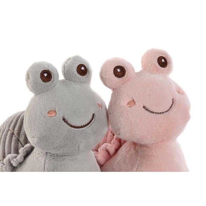 Peluche Kids DKD Home Decor Gris Rosa 10 x 18 x 18 cm (6 Unidades) 1