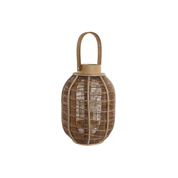 Portavela Balines DKD Home Decor Natural 22 x 32 x 22 cm (6 Unidades)