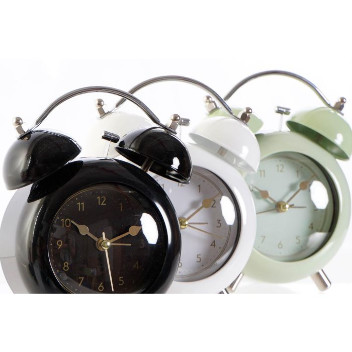 Reloj Despertador Vintage DKD Home Decor Verde Negro 5.8 x 14.9 x 11.2 cm (6 Unidades) 1