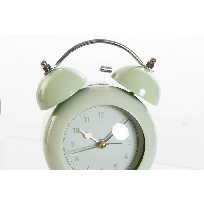 Reloj Despertador Vintage DKD Home Decor Verde Negro 5.8 x 14.9 x 11.2 cm (6 Unidades) 2