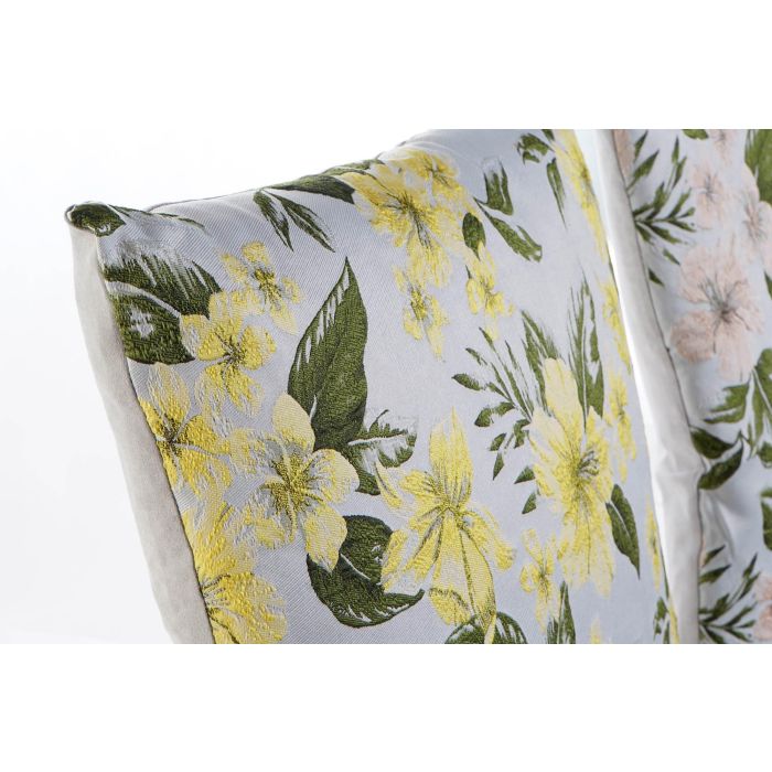 Cojin Shabby DKD Home Decor Amarillo Verde 10 x 45 x 45 cm (6 Unidades) 1