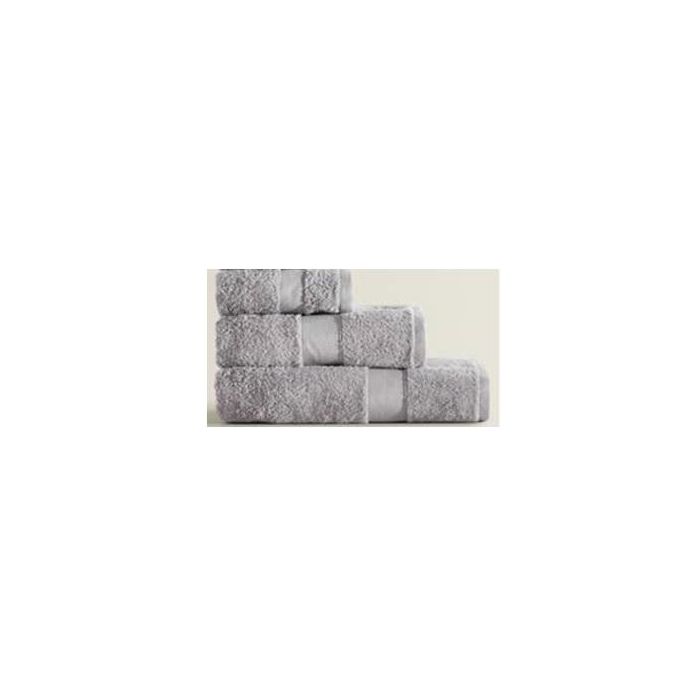 Toalla Basicos DKD Home Decor Gris Claro 100 x 1 x 50 cm (6 Unidades)