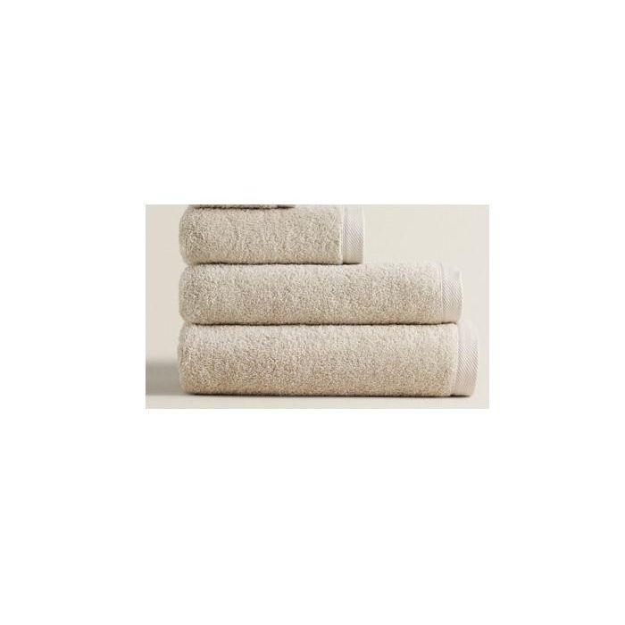 Toalla Basicos DKD Home Decor Beige 50 x 1 x 30 cm (6 Unidades)