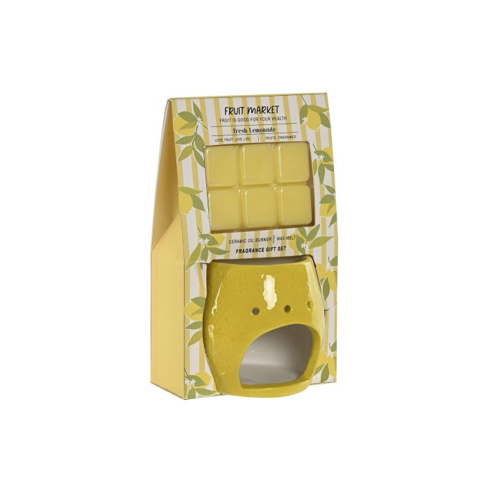 Quemador Mediterraneo DKD Home Decor Amarillo 9 x 9 x 9 cm Set de 7 (6 Unidades) 1