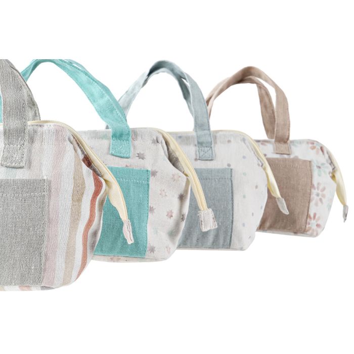 Bolsa Termica Shabby DKD Home Decor Blanco Multicolor 11 x 16 x 34 cm (8 Unidades) 3