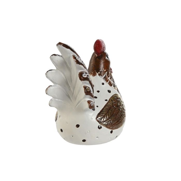 Figura Shabby DKD Home Decor Blanco Marron 6.5 x 10 x 10 cm (8 Unidades) 2