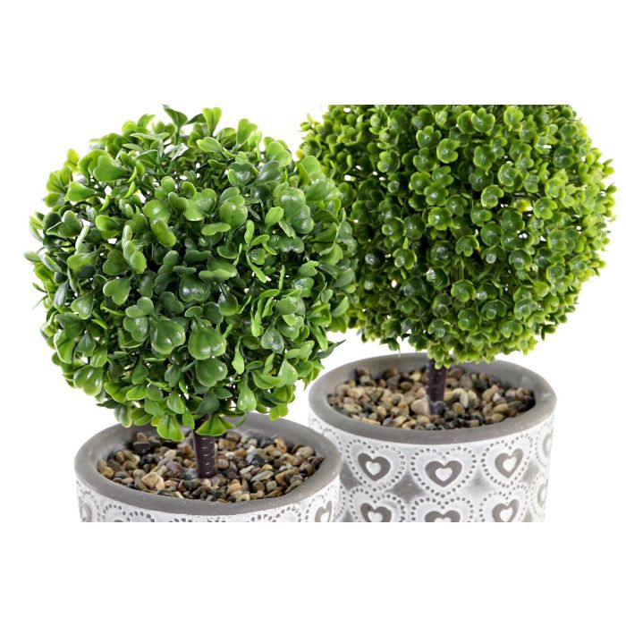 Planta  DKD Home Decor Verde Gris 10.5 x 25 x 10.5 cm (8 Unidades) 2