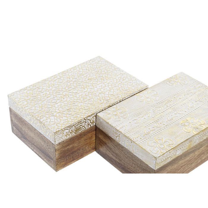 Joyero Arabe DKD Home Decor Dorado Natural 10 x 6 x 15 cm (8 Unidades) 1