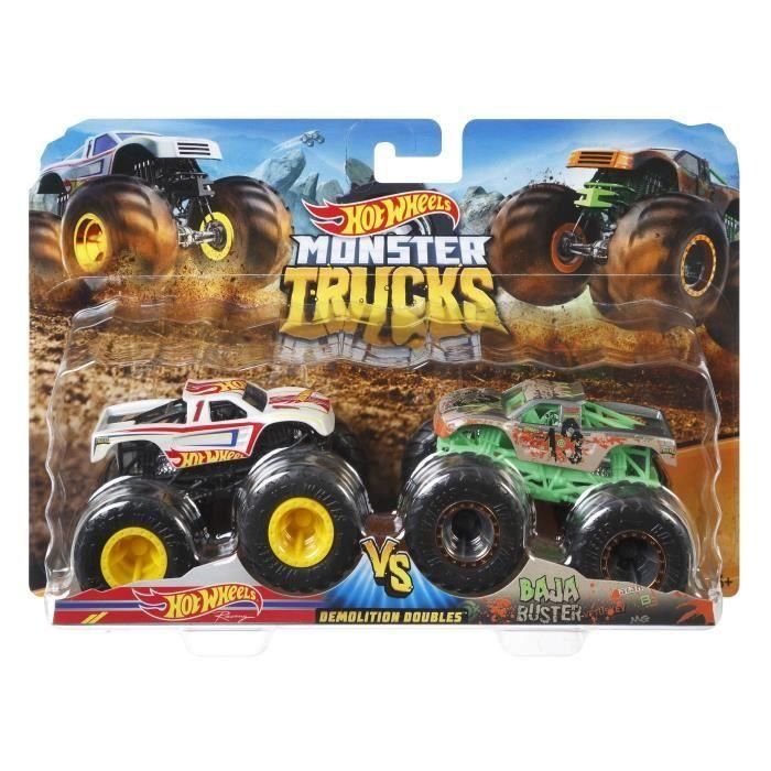 Monster Truck Duetos Demolición 1:64 Fyj64 Hot Wheels 1