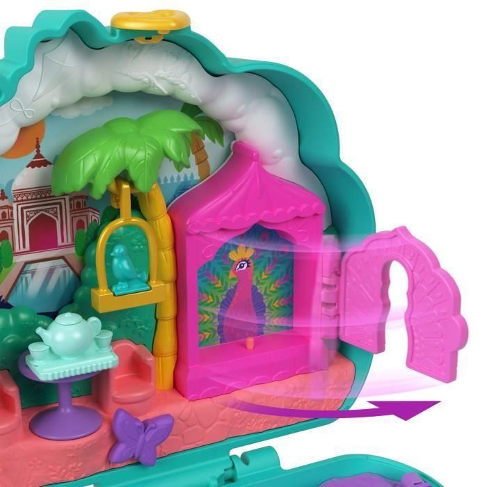 Polly Pocket - El Jardín del Pavo Real - Caja 2 minifiguras y animales HWN97 4