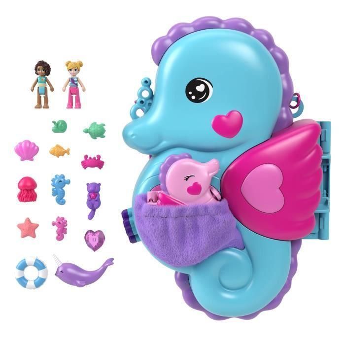 Set Estuche Caballito De Mar Polly Pocket Hwp03 Mattel