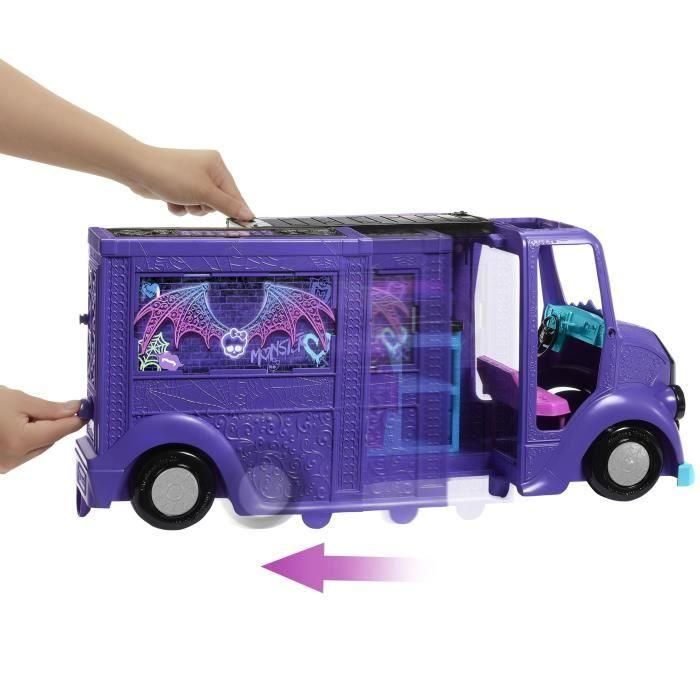 Monster High-Tour Bus Blood-sational Rock-Set con muñeca y autobús HXH83 1