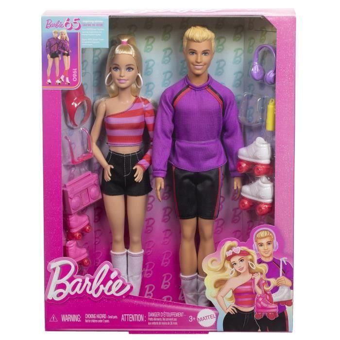 Pack 2 Muñecos Barbie Y Ken Patinadores Hxk90 Mattel 3