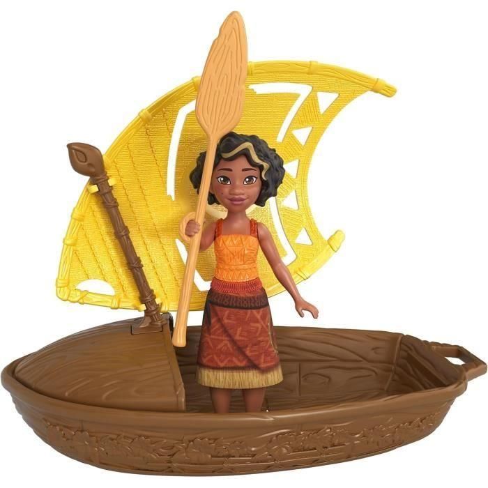 MATTEL Pirogue y sus 3 sorpresas JBT68 -Vaiana 2 5