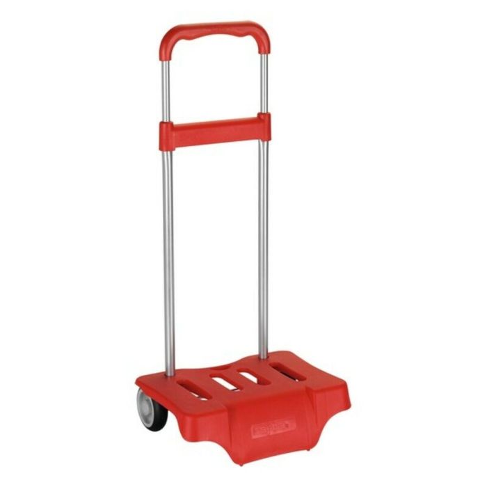 Safta Carro Portamochilas P.186C Trolley Rojo con Ruedas Antivibración - 2 Años de Garantía