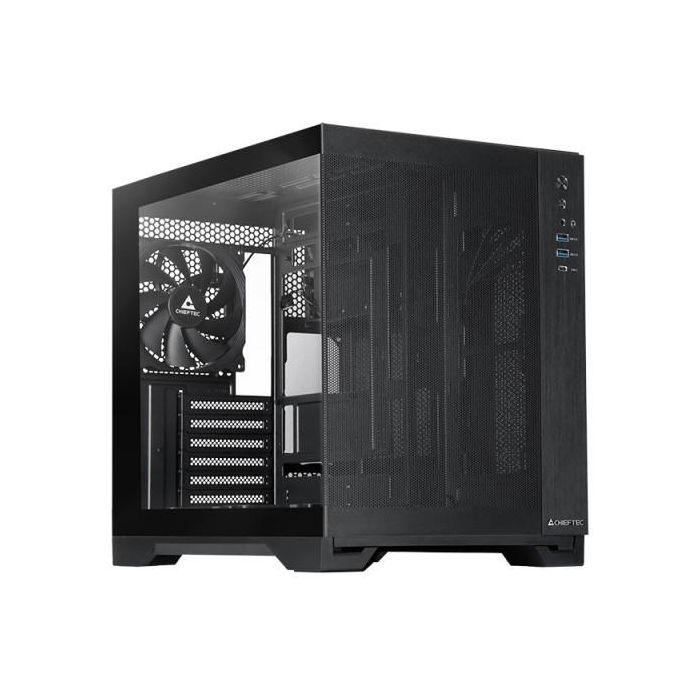 Chieftec GM-30B-M-OP Caja PC Midi Tower Visio Air Mesh