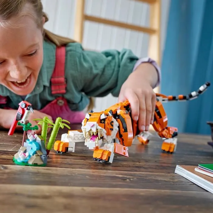 Lego 31129 Su Majestad el Tigre Creator 3-in-1 Juguetes de Animales para Niñas y Niños a partir de 9 Años 4