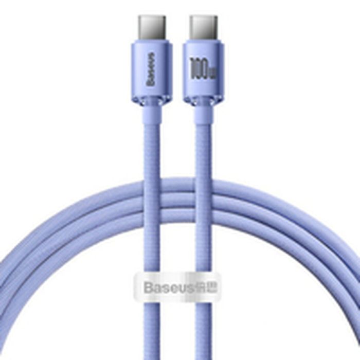 Cable USB-C a USB-C Baseus CAJY000605 Violeta 1